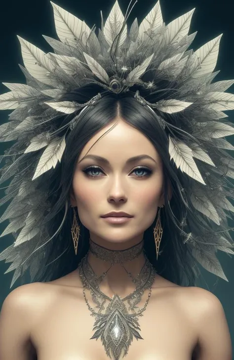 black-and-white three-dimensional visualization, super-detailed, mesmerizing biomechanical cyborg woman in full height with a porcelain translucent face profile, an analogue of large autumn leaves, foliage and stems made of white porous mushrooms, ipomoea flowers, hibiscus flowers, boho-style flower vines, a hexagonal mesh of thin wire, sinuous thin roots, thin filigree lace foliage, luxurious, elegant, alexander McQueen high fashion, earrings, embroidered in the art nouveau style, steampunk, intricate details, mandelbrot fractal, white background, anatomical, facial muscles, translucent microchip, octane rendering, H. R. Giger style, volumetric lighting, 8-kilogram postproduction graphics with high detail, (closeup:1.2), ([Nina Dobrev|Olivia Wilde]:1.1) woman, centered, screaming witch, dark, (huge moon, symmetric full moon:1.1), (wearing Cyberpunk transparent clothing:1.2), glossy, see-through clothes, vivid vibrant glowing neon toxic colors, triadic colors, glowing blue eyes, detailed pupils, glowing eyes, open mouth, teeth, cuspids, sharp teeth, wearing industrial goth clothes, neon lights, glowing colors, backlight, glowing contours, outline, gold highlights, spiderwebs, dripping blood, elegant, fit, fashion, biomechanical, lightning bolts at background, storm, tornado, disney artwork, unreal engine, artstation, detailed, digital painting, cinematic, unreal 5, daz, hyperrealistic, octane render,
