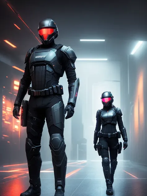 hyperrealistic dark photoshot of (((full body: 2.0)))((desepticon, s.w.a.t)),mask, helmet, black glasses, M16, bluster, posing, agressive view, acsonometric direction pose, futuristic architecture, wet city background, overdetailed texture, hdr+, 8k, QHD, backlighting, glow, unreal engine, dynamic lighting, beautyfull refraction, ((low-key lighting, dimly light)), saturated colors, vignette: 1.5