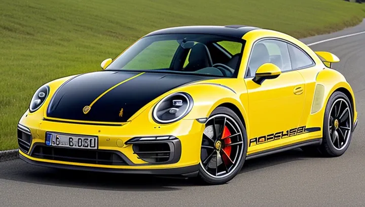 (porsche911 | vw beetle), 2021, yellow, solo