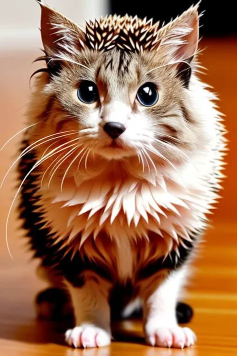 hybrid of hedgehog and cat solo
