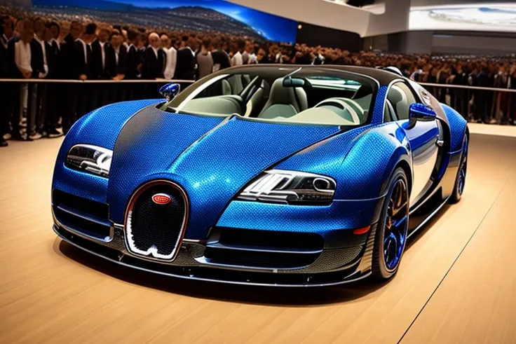 Bugatti Veyron, ((intricate details)), hdr, ((intricate details, hyperdetailed)), cinematic shot, vignette