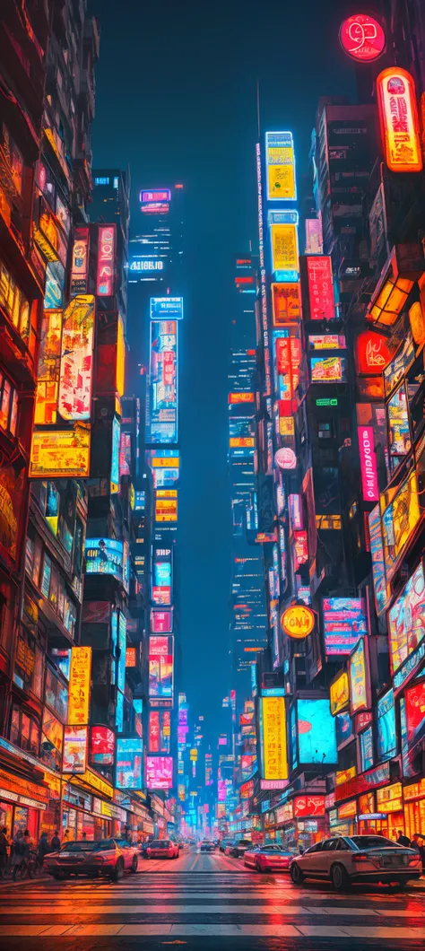 masterpiece, best quality, highly detailed background, cityscape, cyberpunk, city lights, photorealistic, RAW photo, highres, dark, neon