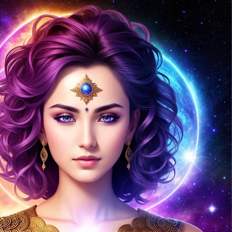 intricate hyperdetailed iris, sharp detailed eyes with inner light, direct look, [male | female] powerfull god, creator of the universe, galaxy, intricate details, close up portrait, rich background