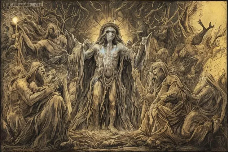 Baptized in vitriolic acid
A final touch, a smoothing of features
Completion of the greatest art
To cast the godly creatures
Humans, once astray, made divine
Stripped of congenital flaws
We're incandescent revelations in a world of darkened forms