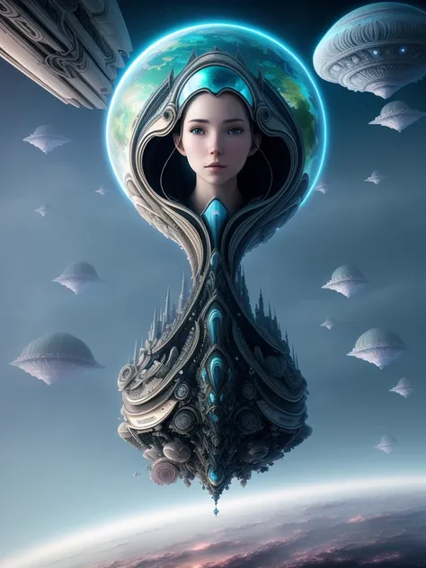 European girl in clouds, (tight soft light suit ), (pale skin:1.3), beautiful eyes, 4k, ((perfect anatomy)), (((extreme detail))), (((in surreal planet Marc Jessica Rossier,Wayne Barlowe))) ,(((flying ships))),concept art, raw, detailed background, complex background, wallpaper, poster, sharp focus, hyperrealism, insanely detailed, lush detail, filigree, intricate, crystalline, perfectionism, max detail, 4k uhd, spirals, tendrils, ornate, HQ, angelic, decorations, embellishments, masterpiece, hard edge, breathtaking, embroidery,bloom
