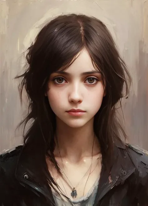 Very thin girl, (former drug addict:1.1), the cutest face in the world, perfect appearance, big gray eyes, small baby nose, sad look, depression, suffering, sadness, sadness, devastation, [Bob cut|long hair], brown hair color, [dressed in a black coat|naked|dressed in a black coat], anorexia, dystrophic, ([19th|20th] century, 1928:1.0)
(Richard Anderson, Greg Rutkowski:0.8)
(Artstation:0.8)
(expressionism, abstractionism:1.4)
(8k textures, ultra detailed, hyperdetailed:1.2)