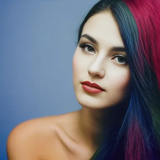 dreamlikeart, photo portrait of a beautiful woman 90 s