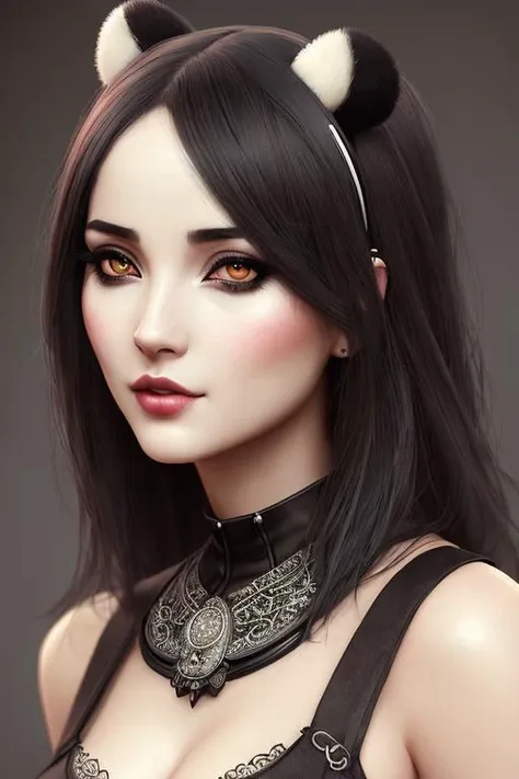 medium shot, (sexy panda) (womale:1.3), beautiful female eyes, (erotic flirting:1.2), (anthropomorphic:1.5), beautiful women's eyes, epic realistic, (dark shot:1.22), neutral colors, (hdr:1.4), (muted colors:1.4), (intricate), (artstation:1.2), dramatic, intricate details, (technicolor:0.9), detailed, [[rutkowski]], intricate, cinematic, detailed, illustration, cartoon, soothing tones, calm colors, lightroom, natural, perfect, [oliver wetter|(kodak portra:0.08)|(leibovitz:0.6)], raw, intricate, high quality, mamiya, exposure blend