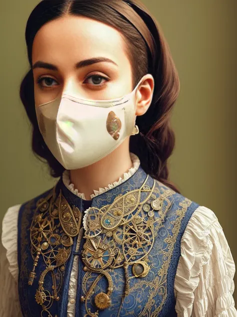 medical mask, victorian era, cinematography, intricately detailed, crafted, meticulous, magnificent, maximum details, extremely hyper aesthetic