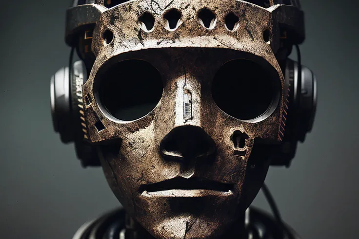 black dummy without a face, ((((with head mechanical brains)))), warrior, weapon behind the back, apocalypse after war atmosphere in the background
(closeup:0.2), epic realistic, epic pose, bokeh 4k textures, faded, neutral colors, muted colors, dimmed colors, film grainy, lut, technicolor, low contrast, ((((HDR)))), ((((muted colors)))), ((((cinematic look)))), soothing tones, insane details, intricate details, intricate scene, artstation, hyperdetailed, cinematic shot, adobe lightroom, photolab, warm lights, dramatic light, vignette, complex background, dim colors, exposure blend, slate gray atmosphere, (vsco:0.3)