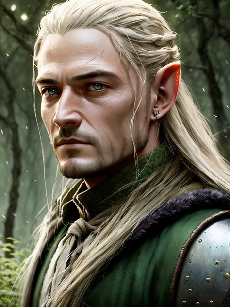 High detail RAW color art, animation,
(Orlando Bloom:1.2) as Legolas from LOTR,
((elf ear)), ((pointy ear))
long hair
magical atmosphere, (muscle), (detailed skin, skin texture), intricately detailed, fine details, hyperdetailed, raytracing, subsurface scattering, diffused soft lighting, shallow depth of field, by (Oliver Wetter)
Atey Ghailan, by Jeremy Mann, Greg Manchess, Antonio Moro, trending on ArtStation, trending on CGSociety, Intricate, High Detail, Sharp focus, dramatic, photorealistic painting art by midjourney and greg rutkowski, bokeh on background