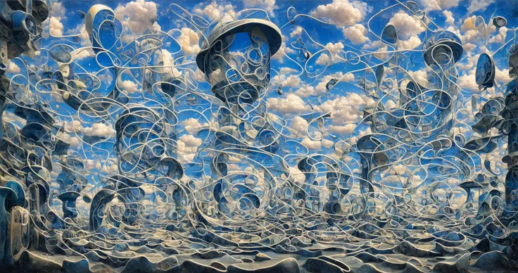 humanity, (surrealism:1.3), infinity, loop