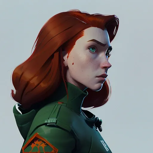 long Red-haired white 17-year-old girl, big hazel eyes, sf suit, sci-fi style, Dark Horse Comics <lora:arcaneStyleLora_offset:0.2> charturnerv2 <lora:samdoesartsSamYang_offsetRightFilesize:0.8>