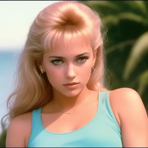 pretty girl, 80's aesthetic, (((dvd screenshot from 1981 Film "Miami Vice")))