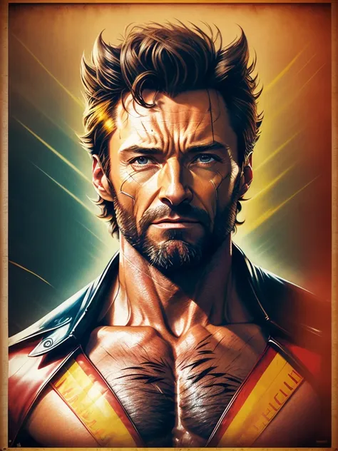 Hugh Jackman as wolverine, vhs effect, (poster:1.6), poster on wall, nostalgia, movie poster, portrait, close up
(skin texture), intricately detailed, fine details, hyperdetailed, raytracing, subsurface scattering, diffused soft lighting, shallow depth of field, by (Oliver Wetter)