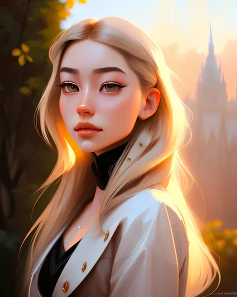 a digital oil painting of a beautiful girl, intricate, 8k, highly detailed, volumetric lighting, digital painting, intense, sharp focus, art by artgerm and greg rutkowski and alphonse mucha, cgsociety <lora:samdoesartsSamYang_normal:0.7> ulzzang-6500