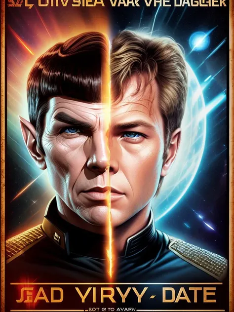 (james T. kirk:1.1), vhs effect, dead or alive, (poster:1.4), nostalgia, movie poster, portrait,
(skin texture), intricately detailed, fine details, hyperdetailed, raytracing, subsurface scattering, diffused soft lighting, shallow depth of field, by (Oliver Wetter)