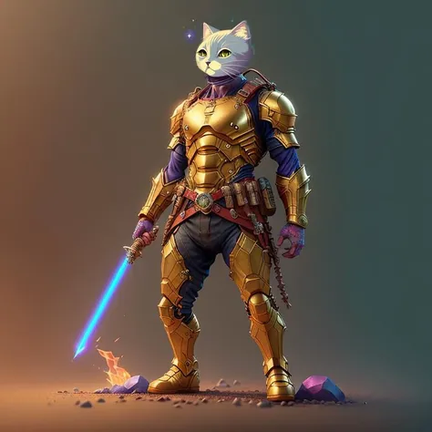 anthropomorphic space cat, illustration, cartoon, soothing tones, calm colors, (anime), (illustration), cartoon, detailed