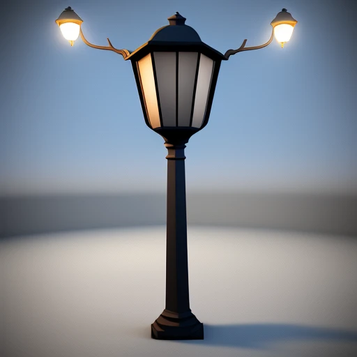 Lamp post , 3d, cartoon ,