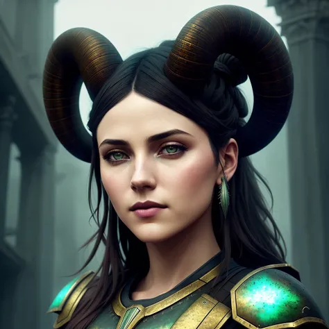 (one person:1.5), (one head:1.5), (one face:1.5), portrait, pretty female, two big ram's horns on head, light armor, mistery magic, atmosphere
fantasy style, hyper realism, artstation, (dark shot:1.17), epic realistic, faded, ((neutral colors)), art, (hdr:1.5), (muted colors:1.2), hyperdetailed, (artstation:1.5), cinematic, warm lights, dramatic light, (intricate details:1.1), complex background, (rutkowski:0.8), (teal and orange:0.4)