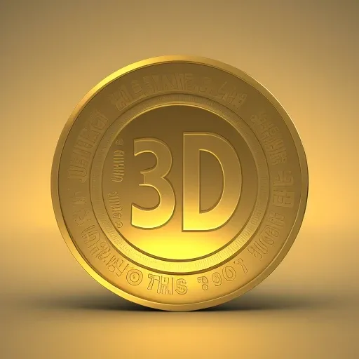 The coin, 3d, cartoon ,