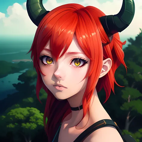 (mouth:1.4 <lora:curranV1:1>), ((horns)), short hair, red hair, ((yellow eyes)), smirking, Anime style photo, Manga style, Digital art, glow effects, Hand drawn, render, 8k, octane render, cinema 4d, blender, dark, atmospheric 4k ultra detailed, cinematic sensual, Sharp focus, humorous illustration, hyperrealistic, big depth of field, Masterpiece, colors, 3d octane render, 4k, concept art, trending on artstation, hyperrealistic, Vivid colors,, modelshoot style, (extremely detailed CG unity 8k wallpaper), professional majestic oil painting by Ed Blinkey, Atey Ghailan, Studio Ghibli, by Jeremy Mann, Greg Manchess, Antonio Moro, trending on ArtStation, trending on CGSociety, Intricate, High Detail, Sharp focus, dramatic, photorealistic painting art by midjourney and greg rutkowski, <lora:animeScreencapStyle_v230epochs0.2>