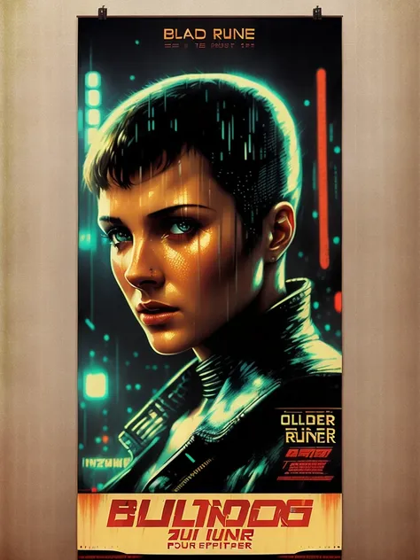 Blade Runner, vhs effect, (poster:1.6),poster on wall, nostalgia, movie poster, portrait,
(skin texture), intricately detailed, fine details, hyperdetailed, raytracing, subsurface scattering, diffused soft lighting, shallow depth of field, by (Oliver Wetter)
