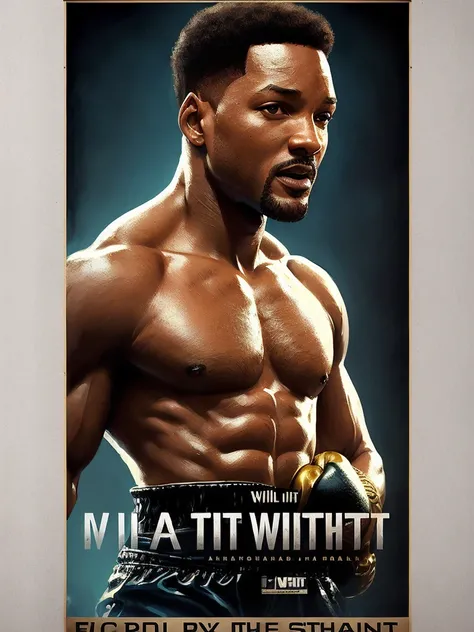 Will Smith from Muhammad Ali, vhs effect, (poster:1.6), poster on wall, nostalgia, movie poster,
boxing ring, champion belt
(skin texture), intricately detailed, fine details, hyperdetailed, raytracing, subsurface scattering, diffused soft lighting, shallow depth of field, by (Oliver Wetter)
trending on CGSociety, Intricate, High Detail, Sharp focus, dramatic, photorealistic painting art by greg rutkowski