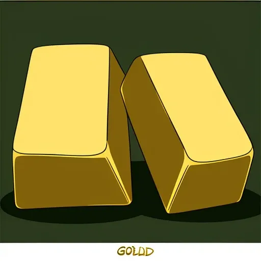 gold , simple cartoon