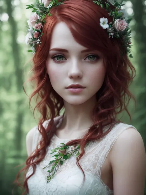(elegant, beautiful face), transparent white dress, forest moss, (freckles:0.8), gothic makeup, flowers feeld, curly red hair, posing
ketch of woman full body, cute nord tomboy, magical atmosphere, ((short hair)), (detailed skin, skin texture),
(intricately detailed, fine details, hyperdetailed), raytracing, subsurface scattering, (fantasy underworld on background), diffused soft lighting, shallow depth of field, by (Oliver Wetter), sharp focus bokeh, (photo quality:1.4)