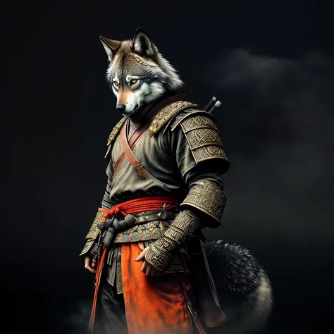 (wolf face:1.2)
(foggy background, epic realistic, rutkowski, hdr, intricate details, hyperdetailed, cinematic, rim light, muted colors:1.3)