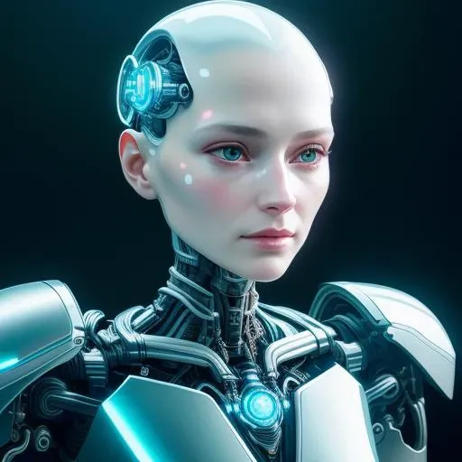 complex 3d render ultra detailed of a beautiful porcelain profile woman android face, cyborg, robotic parts, 150 mm, beautiful studio soft light, rim light, vibrant details, luxurious cyberpunk, lace, hyperrealistic, anatomical, facial muscles, cable electric wires, microchip, elegant, beautiful background, octane render, H. R. Giger style, 8k, best quality, masterpiece, illustration, an extremely delicate and beautiful, extremely detailed ,CG ,unity ,wallpaper, (realistic, photo-realistic:1.37),Amazing, finely detail, masterpiece,best quality,official art, extremely detailed CG unity 8k wallpaper, absurdres, incredibly absurdres, <lora:japaneseDollLikeness_v10:0.1>, <lora:koreanDollLikeness_v10:0.5>, robot, silver halmet, full body, sitting