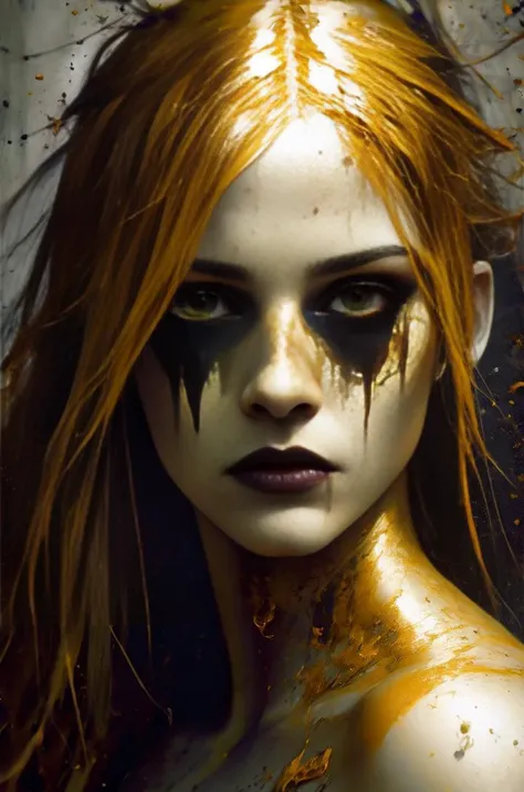 (((full frame photo 1.7))) beautiful face, blemished flawed skin, realistic photo, blonde EmWat69, gothic make up, demonic witch, (((evil, sinister, dark, grim))) [smoke], [haze], big lips, pouting lips, skin pores, skin blemishes, natural lighting, deep depth of field, photographed on a Canon EOS-1D X Mark III, 50mm lens, F/2.8, (hyperdetailed), ((RAW color)), sharp focus, HDR, 4k resolution, olpntng style, quality, (((chaos))), blonde hair, extreme detail, ominous coloring, high dynamic range, shadows, subdued colors, centered, volumetric lighting, Sherry Akrami, Jorge Jacinto's artstyle, Richard Davie's artstyle, Dave Greco and Angel Ganev art, Jason Chan artstyle, golden ratio , tattooed body, deep textures, mirrors, torches, sf, intricate artwork masterpiece, ominous, matte painting movie poster, golden ratio, trending on cgsociety, intricate, epic, , highly detailed, production cinematic character render, ultra high quality model, oil painting, heavy strokes, paint dripping, oil painting, heavy strokes, paint dripping, oil painting, heavy strokes, paint dripping, (((meticulous, magnificent, maximum details, extremely hyper aesthetic))), bokeh, volumetric fog, (darkness:1.3), (grit:1.3), (decay:1.3), (dirt:1.3), volumetric fog, gritty, by (Jeremy Mann:1.2) and Grzegorz Rutkowski, subdued colors