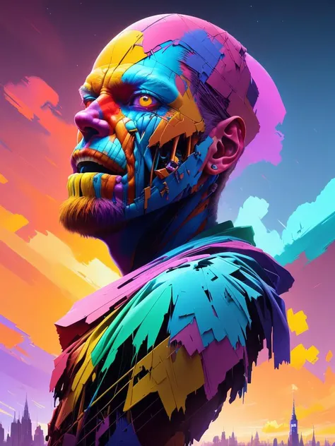 art by Scott Naismith, detailed, sharp image, render, 8k, rim light, closeup, body horror, poster, hdr, intricate, a demigod creature