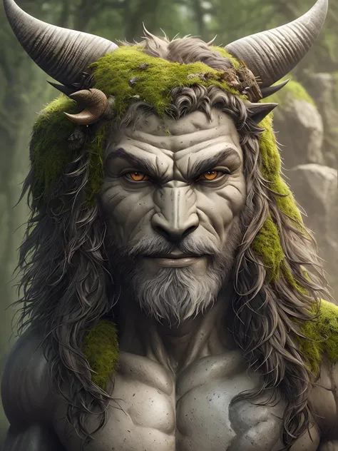 art, ((Minotaur walk in stone maze)), Greek mythology, monster, horror, creepy, muscle, nude, (stone walls covered with moss), madness,
animal grin, (body covered with fur),
trending on ArtStation, trending on CGSociety, Intricate, High Detail, Sharp focus, dramatic, photorealistic painting art by midjourney and greg rutkowski, bokeh on background
(skin texture), intricately detailed, fine details, hyperdetailed, raytracing, subsurface scattering, diffused soft lighting, shallow depth of field, by (Oliver Wetter)