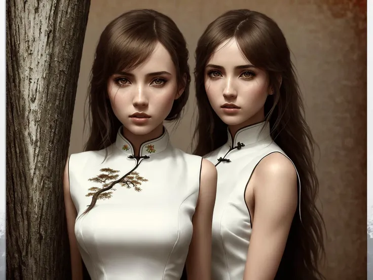 1girl, Anna de Armas from Blade Runner 2049, (poster:1.6), poster on wall, nostalgia, movie poster, (portrait:1.3), (((chinise qipao dress)))
((huge white dead tree on background))
((ultradetaled skin texture)), intricately detailed, fine details, hyperdetailed, raytracing, subsurface scattering, diffused soft lighting, shallow depth of field, by Oliver Wetter, Intricate, High Detail, Sharp focus, dramatic, photorealistic painting art by Denis Villeneuve,