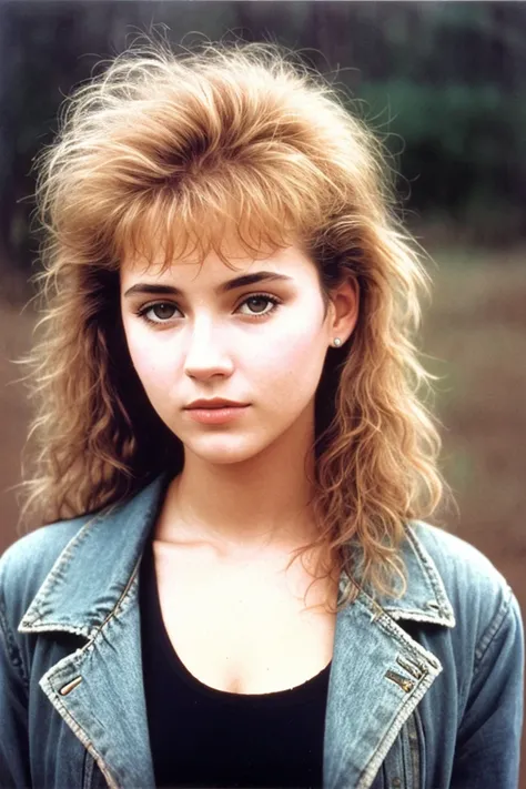 80s, overdeveloped photo of a woman, realism, natural