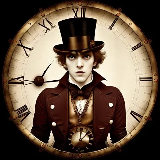 A clockwork orange. Steampunk. Photograph. 1880. Stylized.