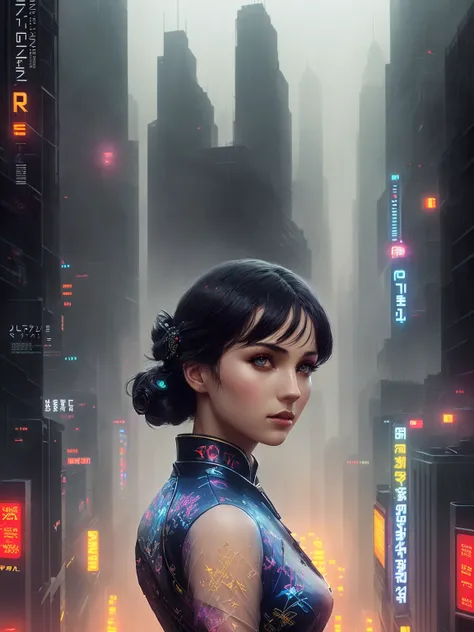 Blade Runner, (drizzle rain:1.2), (poster:1.6), poster on wall, nostalgia, movie poster, 
(depressive and muted colors), huge neon sign ATARI logo on the roof, ((smog, (spotlights :1.3)in the night)), (((flying cars of the future on background))), low angle, short hair,  
(ultradetaled skin texture), intricately detailed, fine details, hyperdetailed, raytracing, subsurface scattering, diffused soft lighting, shallow depth of field, by Oliver Wetter, 
Intricate, High Detail, Sharp focus, dramatic, photorealistic painting art