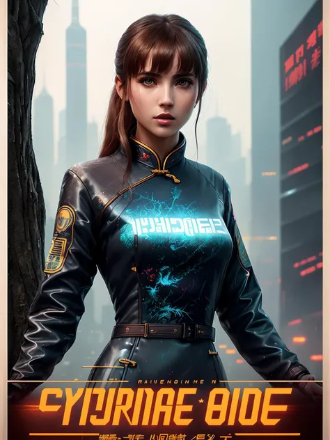 1girl, Anna de Armas from Blade Runner 2049 standing on the roof in the rain, (poster:1.6), poster on wall, nostalgia, movie poster, (portrait:1.3), (((chinise qipao dress)))
((huge white dead tree on background)), huge neon sign on the roof, ATARI logo, communications and wires stretched between houses
((ultradetaled skin texture)), intricately detailed, fine details, hyperdetailed, raytracing, subsurface scattering, diffused soft lighting, shallow depth of field, by Oliver Wetter, Intricate, High Detail, Sharp focus, dramatic, photorealistic painting art by Denis Villeneuve,