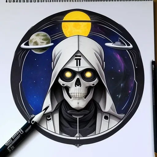 ☸️🤖💀🌍✏