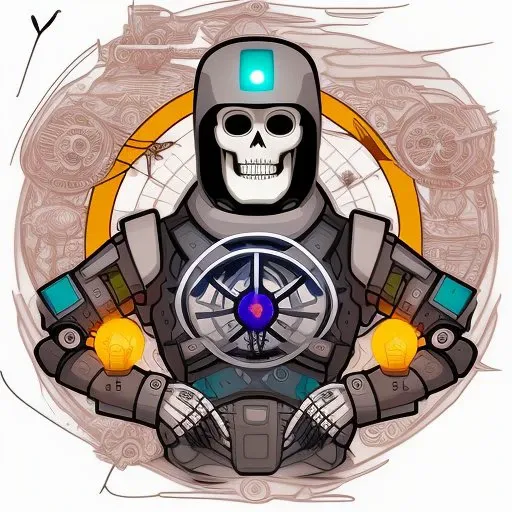 ☸️🤖💀🌍✏