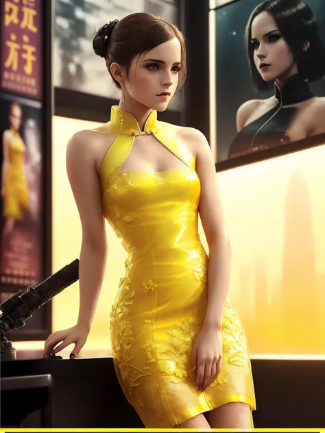 emma watson, Blade Runner 2049, (poster:1.6), ((depraved pose)), poster on wall, movie poster, (portrait:1.4), (((yellow transparent qipao dress))), spread legs, muscle, lust, pleasure on face, Blade Runner interface, zoom effect, blush, very short hair,
((japanese rock garden and pond, bonsai)), movie poster, ((high-tech interior style and futurism)), (nude:1.3), (elegant, beautiful face), (gothic makeup:1.2),
((ultradetaled skin texture)), intricately detailed, fine details, hyperdetailed, raytracing, subsurface scattering, diffused soft lighting, shallow depth of field, Intricate, High Detail, Sharp focus,