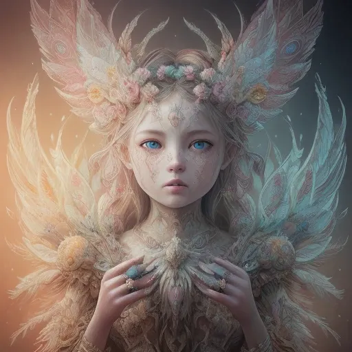 girl, majestic fenix bird Oil painting, 3d, hyperdetailed and intricated fantasy majestic fire fenix bird, hoarfrost plumage, hyperdetailed surreal background with flowers, digital art, concept art, surrealistic, oil painting, watercolor, octane render, hyperdetailed, magic, fantasy, fairy. Josephine Wall, Adrian Chesterman, artstation, 4k, symmetrical, soft lighting, trending on artstation, intricate details, highly detailed, pencil drawing, sketching, unreal engine, oil painting, heavy strokes, paint dripping, oil painting, heavy strokes, paint dripping, oil painting, heavy strokes, paint dripping, oil painting, heavy strokes, paint dripping, extra depth, kids story book style, muted colors, watercolor style