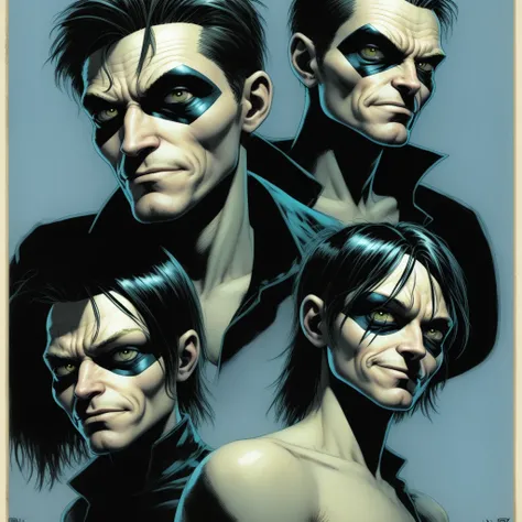 x-men, by jamie hewlett, tricky smile