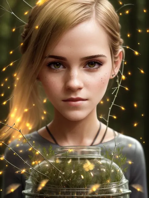 best quality, ultra high res, detailed face, realistic face, raw photo, (snow:1.1)
(emma watson (keeps fireflies in a jar:1.2)), ultradetaled white eyes, pale skin, (ketch of woman full body), 
glowing yellow hair, 
scary crooked damaged trees on background, fireflies, fantasy forest, magic,
(cheeky smile:0.9), forest moss, fog, haze, creepy, (scary shadows:1.1), muted colors, vine with thorns, (midnight:1.2)
natural skin texture, subdued lighting, (incredible skin detail:1.1), (natural skin:1.1), ultradetailed, (intricately detailed, fine details, hyperdetailed), cinematic, hyperrealistic,
hyper realism soft light, studio lighting, diffused soft lighting, shallow depth of field, sharp focus bokeh,