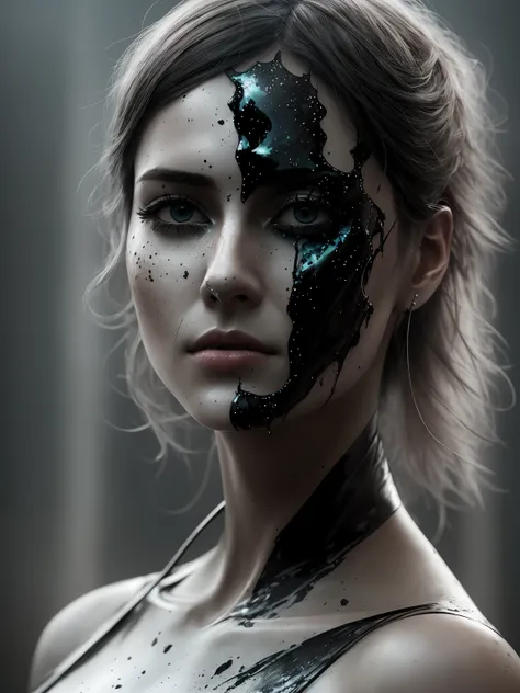 epic realistic, woman whit (liquid skin:1.2) from neft oil, dark atmosphere, (tar explosion:1.2), corrosion, neft oil splash, lightroom, natural, perfect, [oliver wetter|(kodak portra:0.08)|(leibovitz:0.6)], raw, intricate, high quality, mamiya, exposure blend, (dark shot:1.22), neutral colors, (hdr:1.4), (muted colors:1.4), (intricate), (artstation:1.2), hyperdetailed, dramatic, intricate details, (technicolor:0.9), (rutkowski:0.8), cinematic, detailed