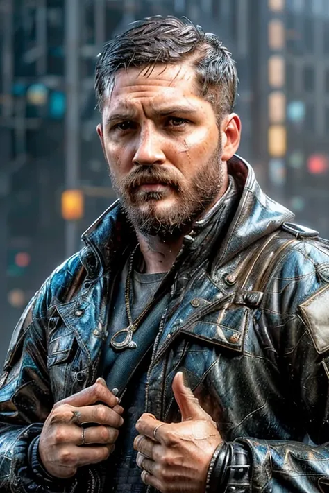 (Award Winning Digital Artwork:1.3) of (Ultra detailed:1.3) a man 30 yo, military cloth, heavy rain ambient, wet cloth, wet hair, wet skin, epic, intricate details, hyperdetailed, hdr, 8k, rtx, octane, unreal, (close up:0.5) <lora:Hardy_Delib:0.9>,CGSociety,ArtStation,(Cyberpunk Art:1.3),(Cybergoth Art:1.3),(Agfacolor:1.3)
