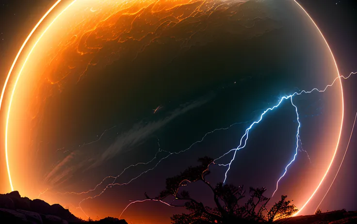 lightning storm on saturn, planet on main, low angle, (universe:1.2), (intricate details:1.22), hdr, (intricate details, hyperdetailed:1.2), whole body, cinematic, intense, cinematic composition, cinematic lighting, (rim lighting:1.3), color grading, focused,