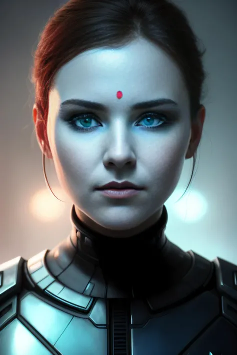 a sci-fi woman, ciborg, detalied face, round pupils, blue puplis
(foggy background, epic realistic, rutkowski, hdr, intricate details, hyperdetalied, cinematic, rim light, muted color:1.2)